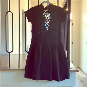 French Connection black knit dress